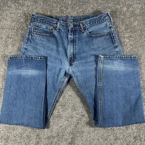 Levi's 505 Mens Straight Fit Blue Denim Jeans 36x29